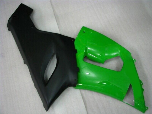 Verde Negro Mate Carenado Moto Kawasaki ZX6R 2005-2006