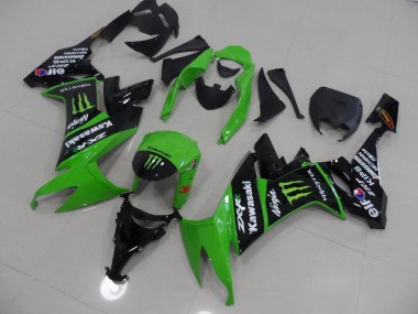 Verde & Negro Monster Carenado Moto Kawasaki ZX10R 2008-2010