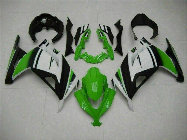 Verde Negro Plata Carenado Moto Kawasaki EX300 2013-2016 Verde Negro Plata Carenado Moto Kawasaki EX300 2013-2016