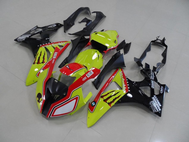 Verde Rojo Monster Carenado Moto BMW S1000RR 2009-2014 Verde Rojo Monster Carenado Moto BMW S1000RR 2009-2014